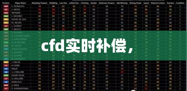 cfd实时补偿， 