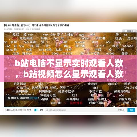 b站电脑不显示实时观看人数，b站视频怎么显示观看人数 