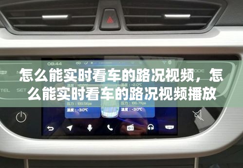 怎么能实时看车的路况视频，怎么能实时看车的路况视频播放 