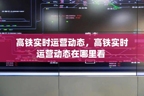 高铁实时运营动态，高铁实时运营动态在哪里看 
