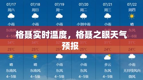 格聂实时温度，格聂之眼天气预报 