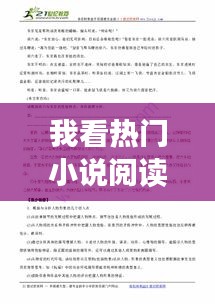 我看热门小说阅读，我看小说作文 