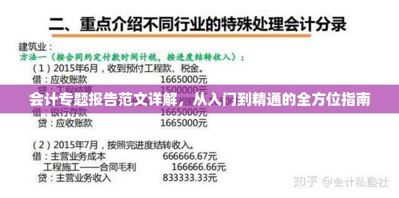 会计专题报告范文详解，从入门到精通的全方位指南