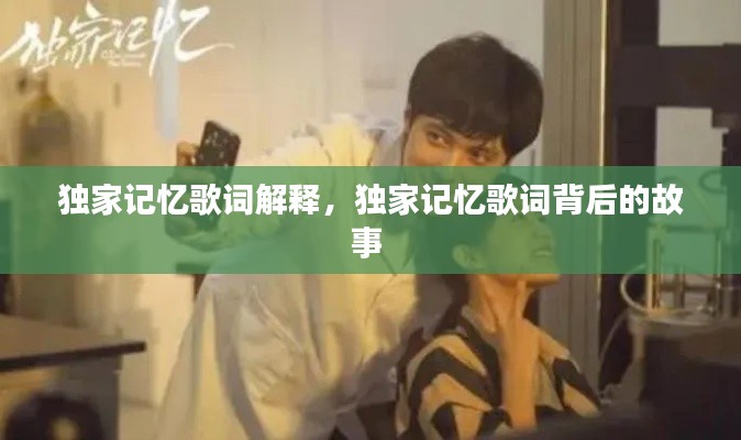 独家记忆歌词解释，独家记忆歌词背后的故事 