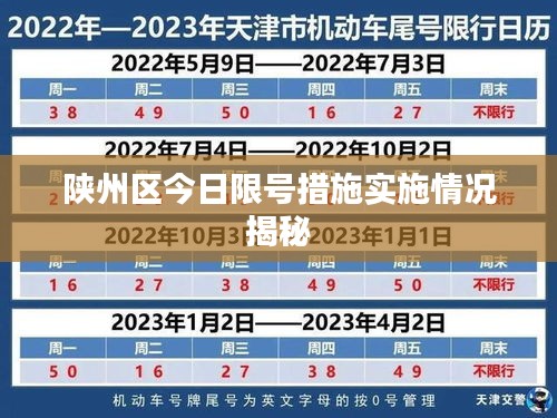 陕州区今日限号措施实施情况揭秘