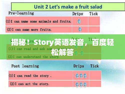 揭秘！Story英语发音，百度轻松解答