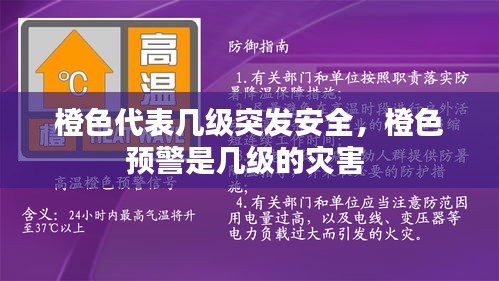橙色代表几级突发安全，橙色预警是几级的灾害 
