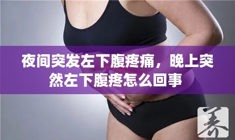 夜间突发左下腹疼痛，晚上突然左下腹疼怎么回事 