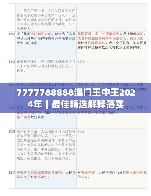 7777788888澳门王中王2024年｜最佳精选解释落实