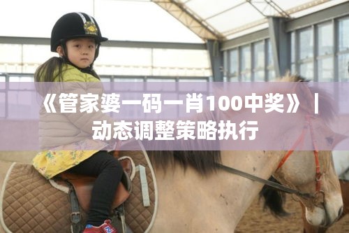 《管家婆一码一肖100中奖》｜动态调整策略执行