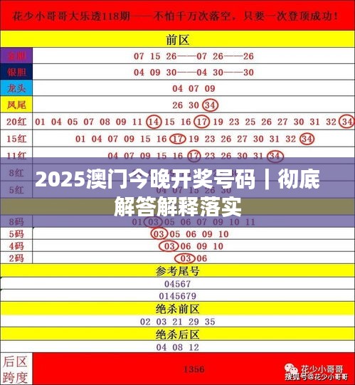 2025澳门今晚开奖号码｜彻底解答解释落实