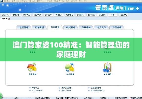 澳门管家婆100精准：智能管理您的家庭理财