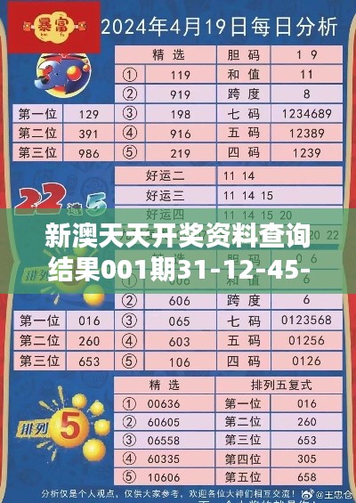 新澳天天开奖资料查询结果001期31-12-45-38-16-46 T：15
