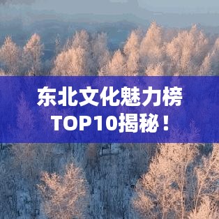 东北文化魅力榜TOP10揭秘！
