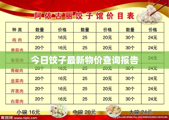今日饺子最新物价查询报告