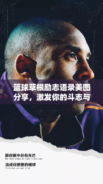 篮球草根励志语录美图分享，激发你的斗志与激情！