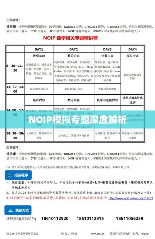 NOIP模拟专题深度解析