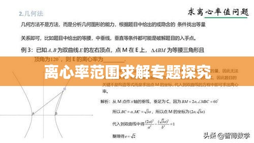 离心率范围求解专题探究