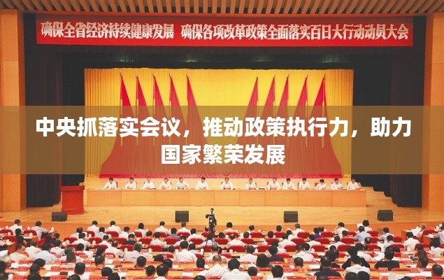 中央抓落实会议，推动政策执行力，助力国家繁荣发展