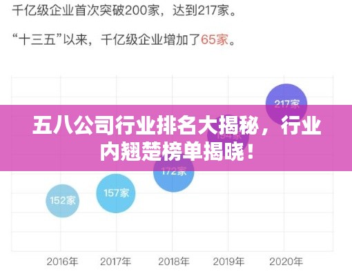 五八公司行业排名大揭秘，行业内翘楚榜单揭晓！