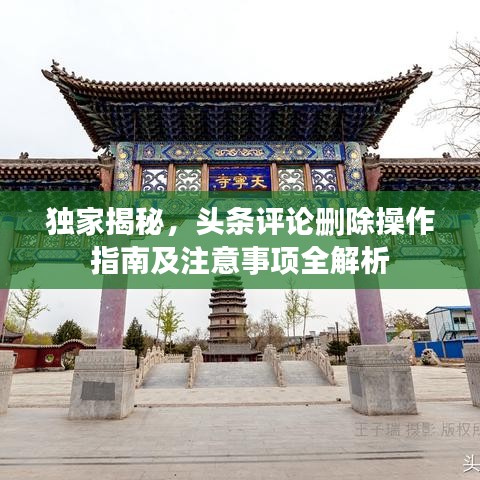 独家揭秘，头条评论删除操作指南及注意事项全解析