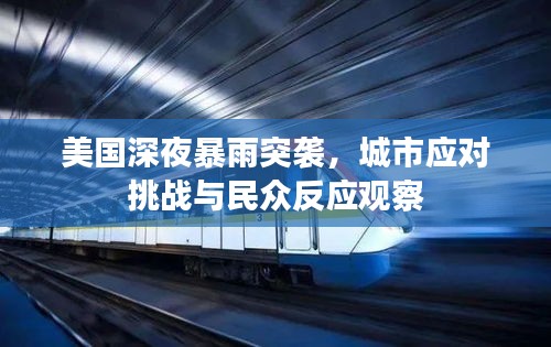 美国深夜暴雨突袭，城市应对挑战与民众反应观察