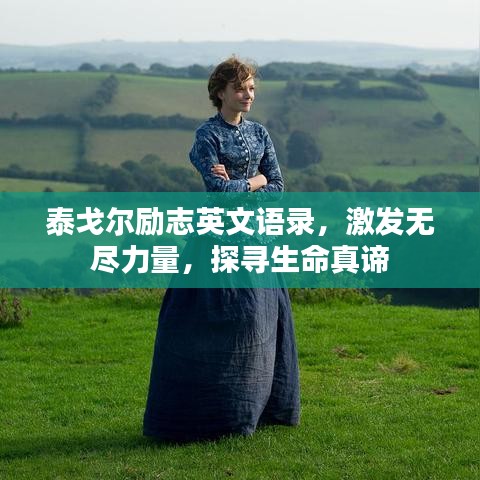 泰戈尔励志英文语录，激发无尽力量，探寻生命真谛