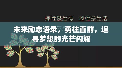 未来励志语录，勇往直前，追寻梦想的光芒闪耀