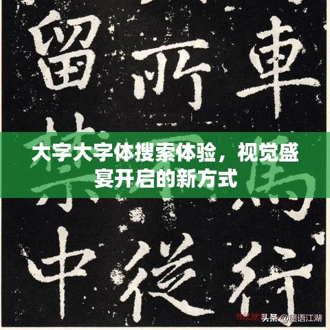 大字大字体搜索体验，视觉盛宴开启的新方式