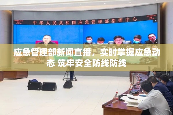 应急管理部新闻直播，实时掌握应急动态 筑牢安全防线防线