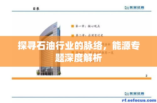 探寻石油行业的脉络，能源专题深度解析