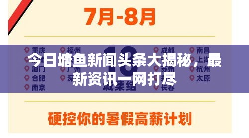 今日塘鱼新闻头条大揭秘，最新资讯一网打尽