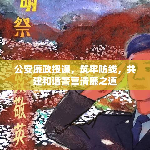 公安廉政授课，筑牢防线，共建和谐警营清廉之道