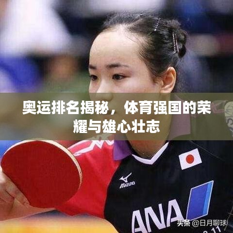 奥运排名揭秘，体育强国的荣耀与雄心壮志