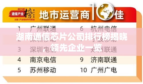 湖南通信芯片公司排行榜揭晓，领先企业一览