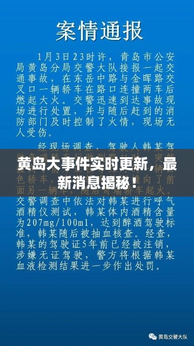 黄岛大事件实时更新，最新消息揭秘！