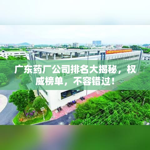 广东药厂公司排名大揭秘，权威榜单，不容错过！