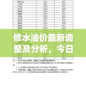 修水油价最新调整及分析，今日油价变动一览表