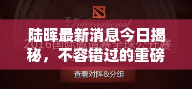 陆晖最新消息今日揭秘，不容错过的重磅更新！