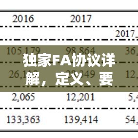 独家FA协议详解，定义、要素及重要性不容小觑
