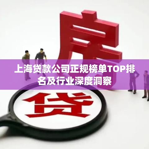 上海贷款公司正规榜单TOP排名及行业深度洞察