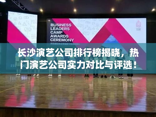 长沙演艺公司排行榜揭晓，热门演艺公司实力对比与评选！