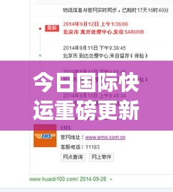 今日国际快运重磅更新，最新消息一览
