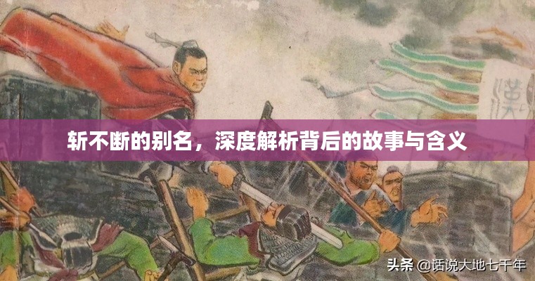 斩不断的别名，深度解析背后的故事与含义